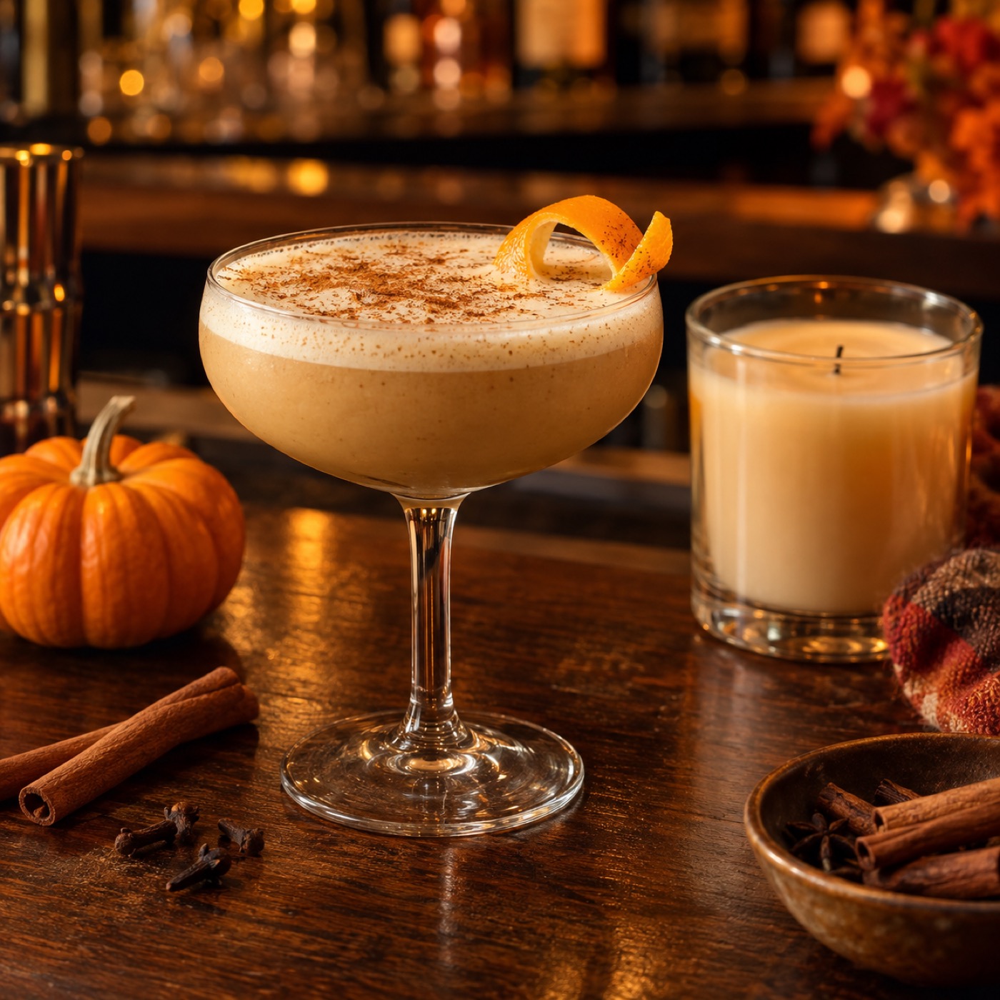 The Candle He Refused to Drink pumpkin spice cocktail